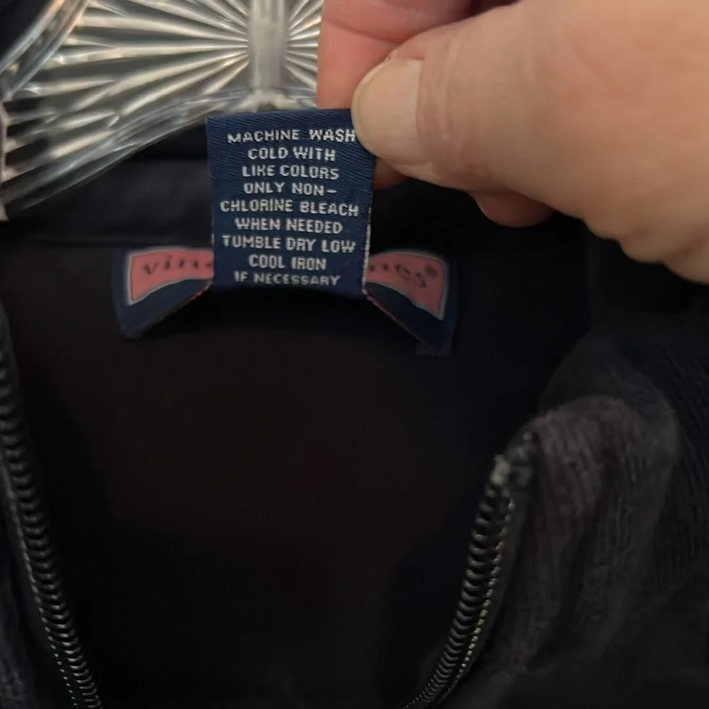 Vineyard Vines 3/4 Zip Shep Shirt, Navy, Men’s S - Picture 6 of 9